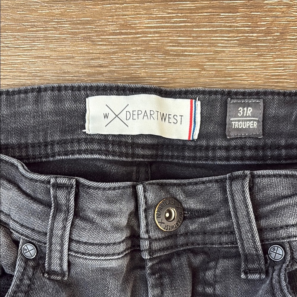 Black Washed Distressed Jeans - Picture 5 of 8